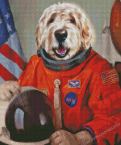 Stronaut Dog Diamond Painting