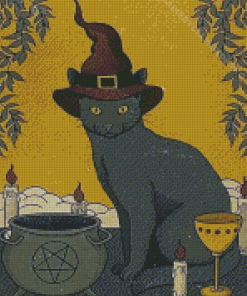 The Magician Cat Diamond Painting