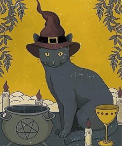 The Magician Cat Diamond Painting