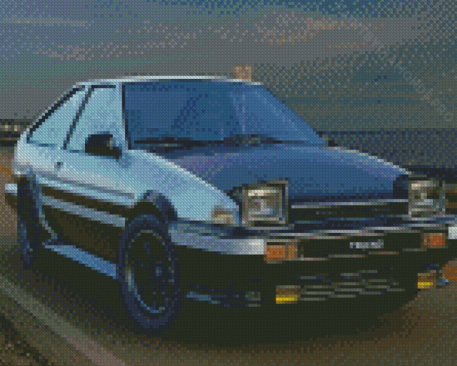 Toyota Ae86 Trueno Classic Car Diamond Painting