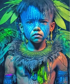 Tropical Native Kid Diamond Painting