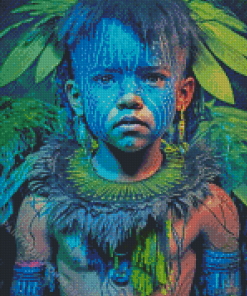 Tropical Native Kid Diamond Painting