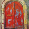 Vintage Red Door Diamond Painting