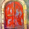 Vintage Red Door Diamond Painting