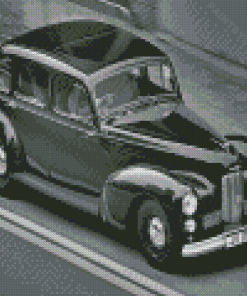 Black And White Humber Car Diamond Painting