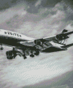 Black And White Plane Diamond Painting