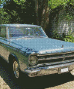 Blue Plymouth Belvedere Car Diamond Painting