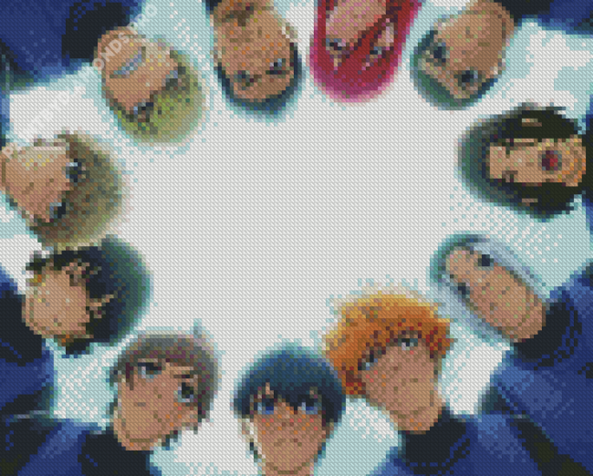 Blue Lock Anime Football Players Diamond Painting