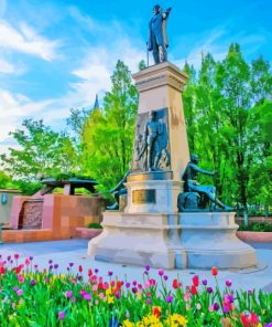 Brigham Young Monument Diamond Painting