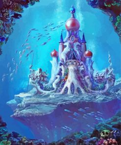 Castle Under The Sea Art Diamond Painting