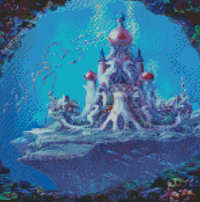 Castle Under The Sea Art Diamond Painting