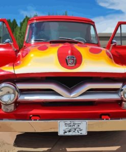 Classic 1955 Ford Pickup Truck Diamond Painting