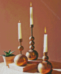 Classic Candle Holders Diamond Painting