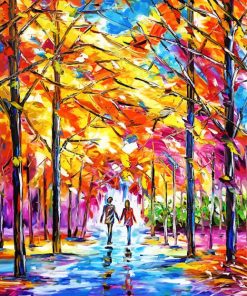 Couple Colorful Park Diamond Painting