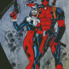 DC Comics Deadpool And Harley Quinn Diamond Painting