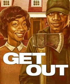 Get Out Poster Art Diamond Painting