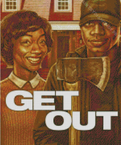 Get Out Poster Art Diamond Painting