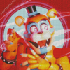 Glamrock Freddy Five Nights At Freddys Diamond Painting