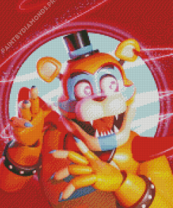 Glamrock Freddy Five Nights At Freddys Diamond Painting