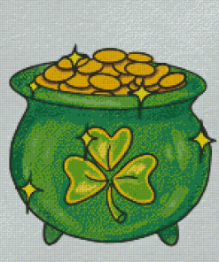 Gold Pot Diamond Painting