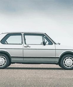 Grey Golf MK1 Car Diamond Painting