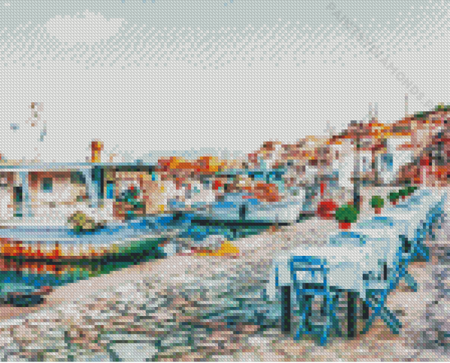 Halki Island Diamond Painting