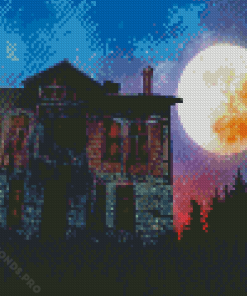 Halloween Haunted House Diamond Painting