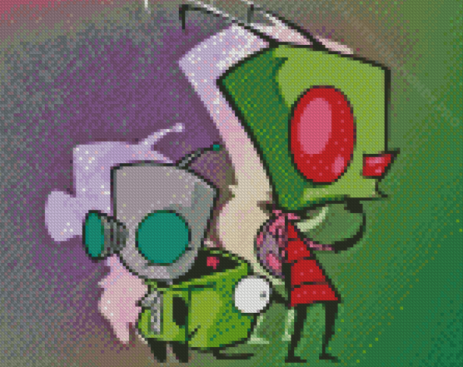 Invader Zim Diamond Painting