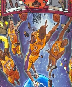 Los Angeles Lakers legends Diamond Painting