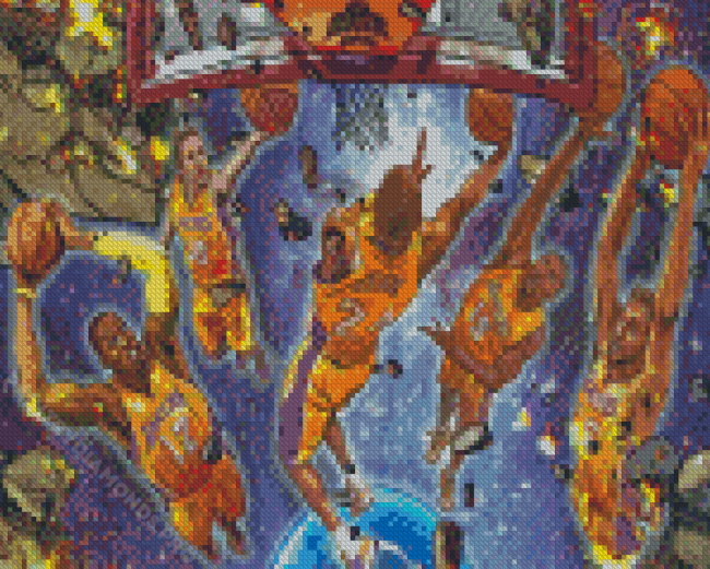 Los Angeles Lakers legends Diamond Painting