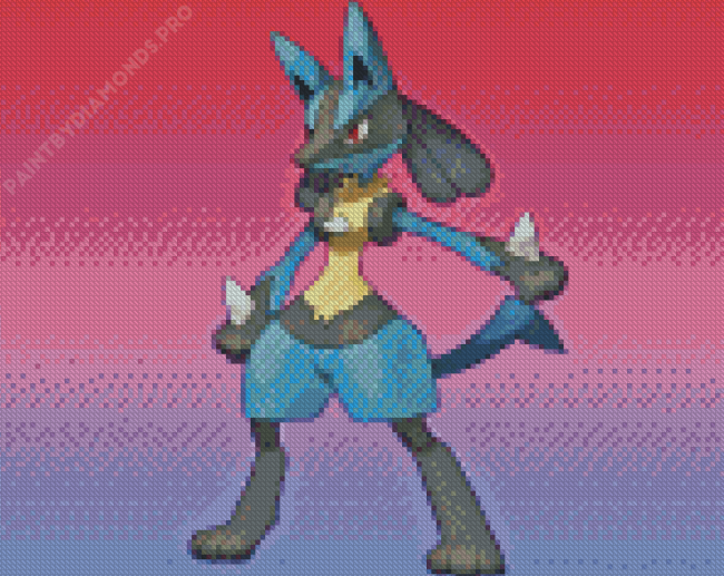 Lucario Pokemon Diamond Painting