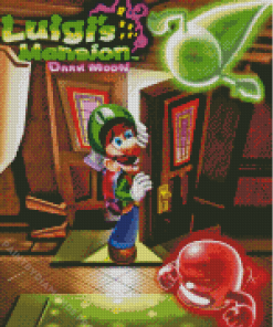 Luigis Mansion Dark Moon Game Diamond Painting