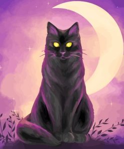 Moon Cat Diamond Painting