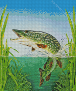 Northern Pike Fish Diamond Painting