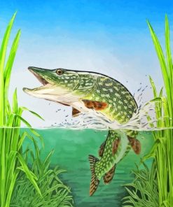 Northern Pike Fish Diamond Painting