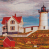 Nubble Lighthouse Yankee Diamond Painting