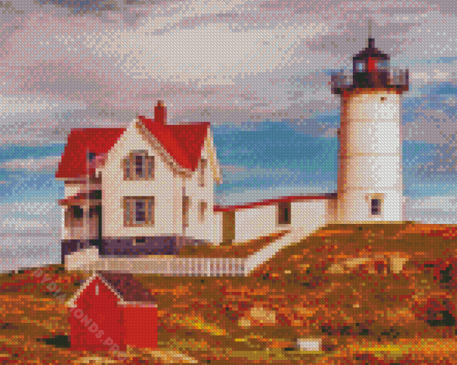 Nubble Lighthouse Yankee Diamond Painting