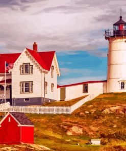 Nubble Lighthouse Yankee Diamond Painting