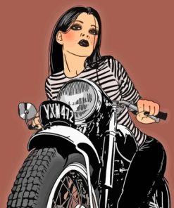 Pin Up Moto Diamond Painting