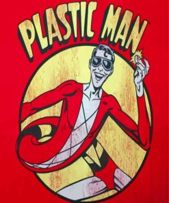 Plastic Man Vintage Poster Diamond Painting