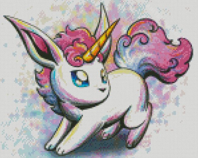 Pokemon Unicorn Art Diamond Painting