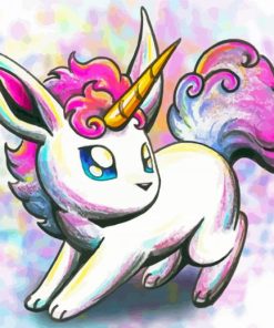 Pokemon Unicorn Art Diamond Painting