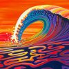 Rainbow Wave Diamond Painting