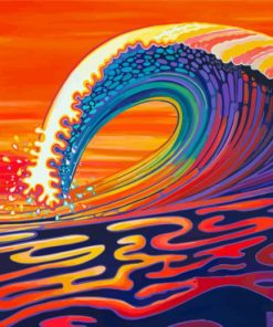 Rainbow Wave Diamond Painting