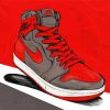 Red Black Air Jordan 1 Diamond Painting