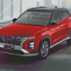 Red Creta Hyundai Diamond Painting