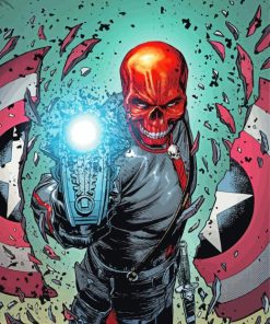 Red Skull Diamond Painting