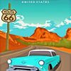 Retro Route 66 Diamond Painting