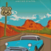 Retro Route 66 Diamond Painting