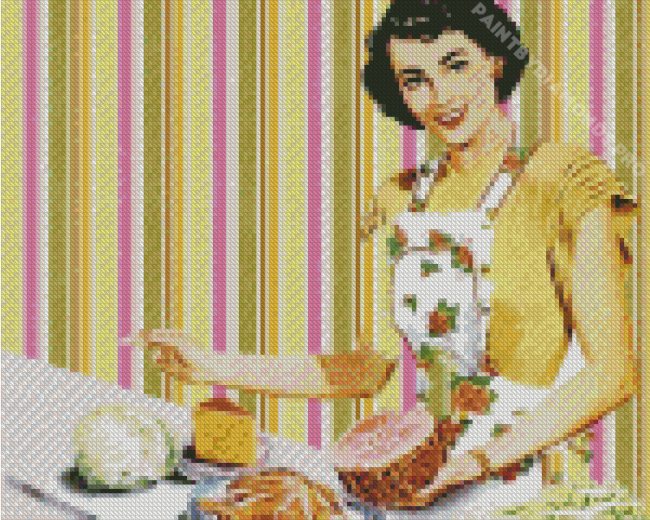 Retro Food Diamond Painting